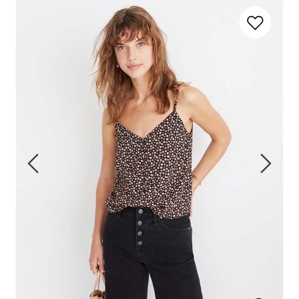Madewell Button-Down Cami in Petite Blooms size 00
